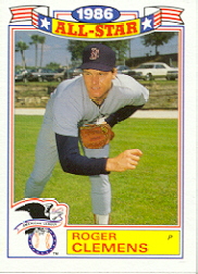1987 Topps Glossy All-Stars Baseball Cards     021      Roger Clemens